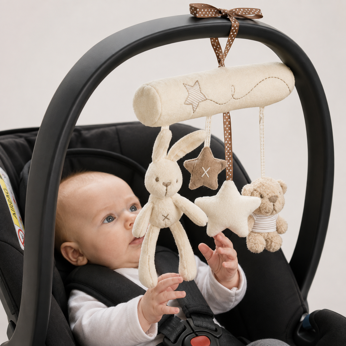 Baby Rabbit Plush Stroller Toy