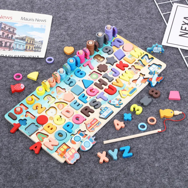Wooden Montessori Educational Toys Set