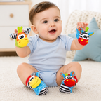 Cute Baby Rattle Wrist & Foot Socks – 2PCS Set