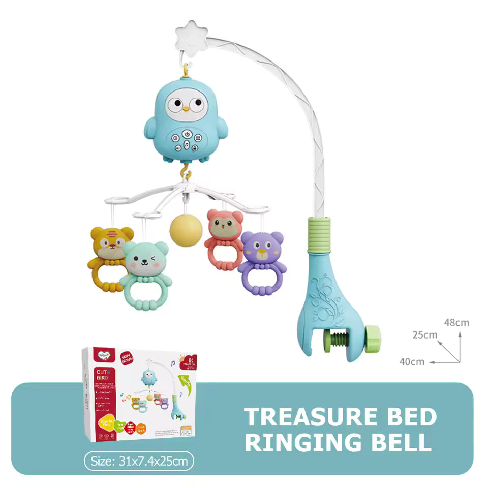 Baby Crib Mobile with Projector & Night Light