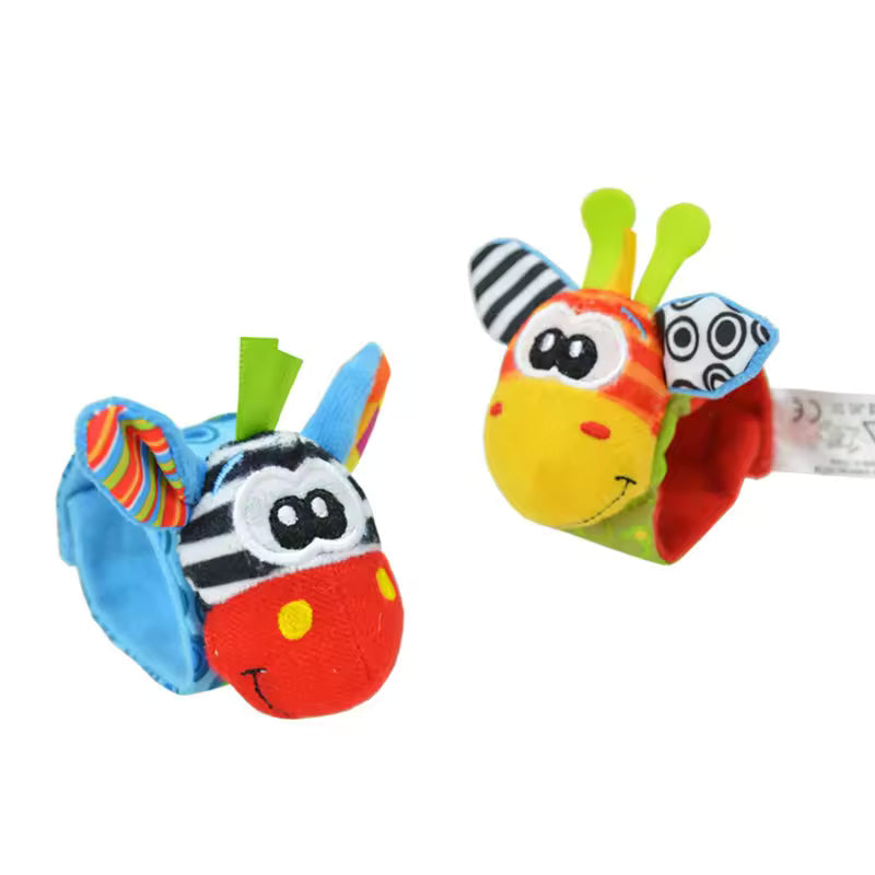 Cute Baby Rattle Wrist & Foot Socks – 2PCS Set