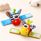Cute Baby Rattle Wrist & Foot Socks – 2PCS Set